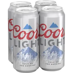 Crisp, clean and refreshing, Coors Light is an American-style light lager beer. This light beer has 4.2% ABV, 102 calories and 5 grams of carbs per 12-ounce serving.