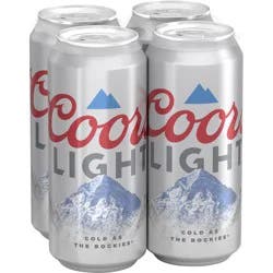 Crisp, clean and refreshing, Coors Light is an American-style light lager beer. This light beer has 4.2% ABV, 102 calories and 5 grams of carbs per 12-ounce serving.