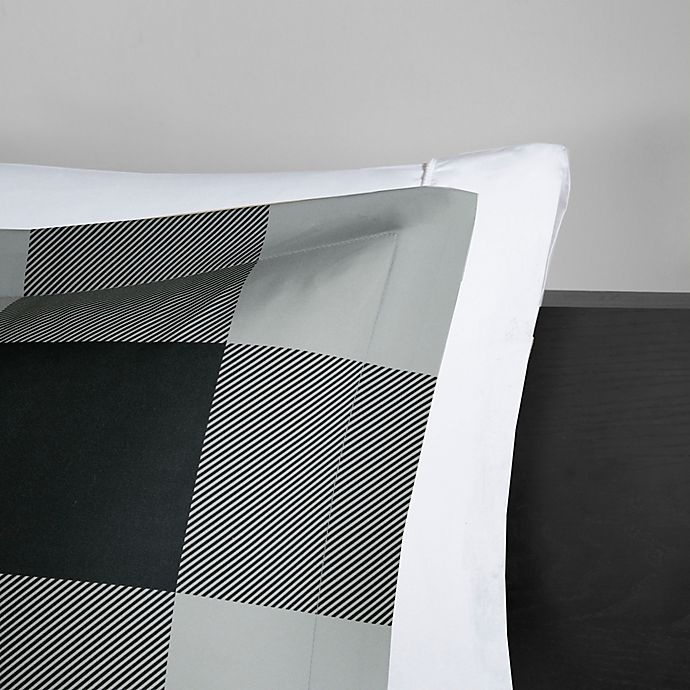 slide 3 of 4, Madison Park Essentials Barrett King/California King Comforter Set - Grey/Black, 1 ct