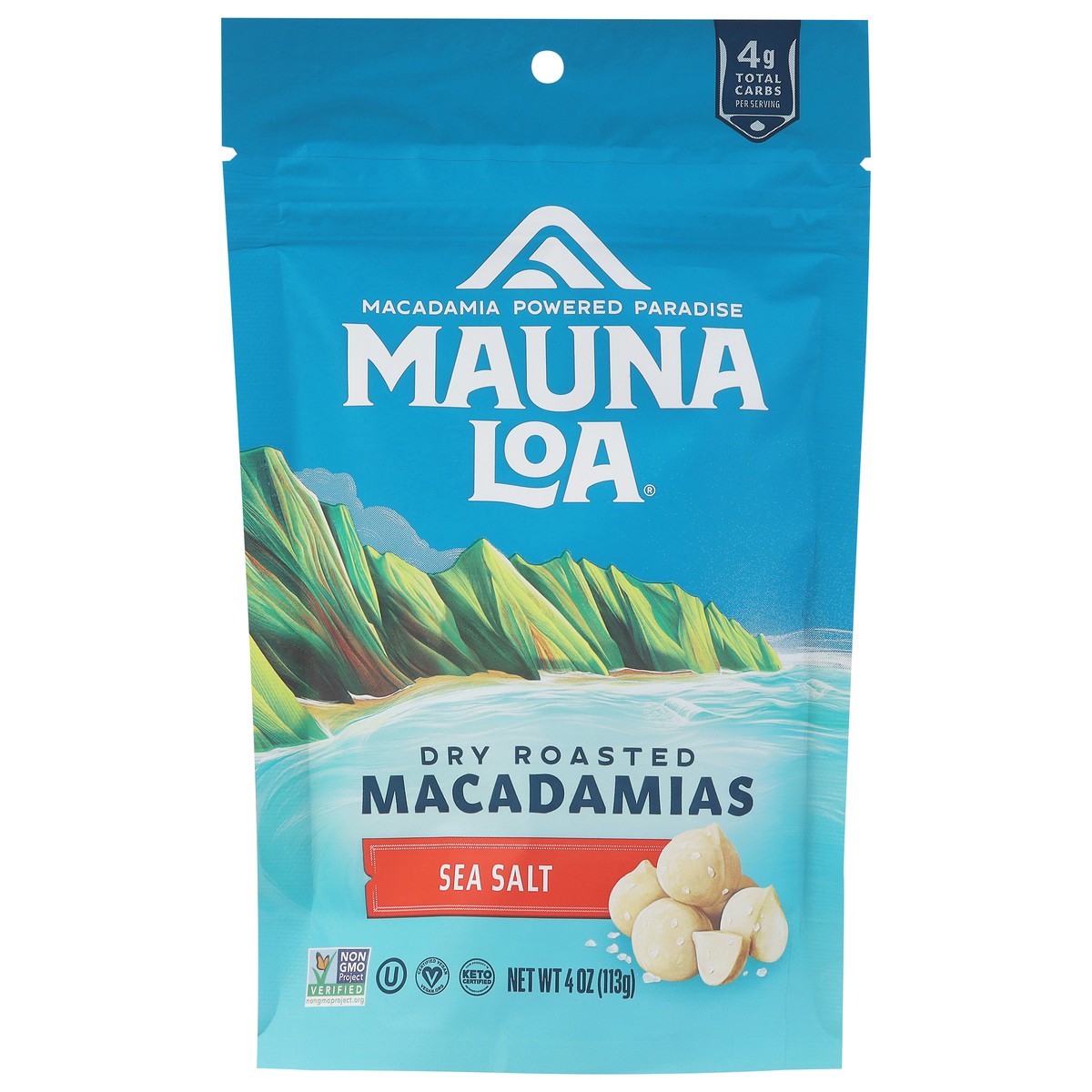 slide 1 of 9, Mauna Loa Dry Roasted Sea Salt Macadamias 4 oz, 4 oz
