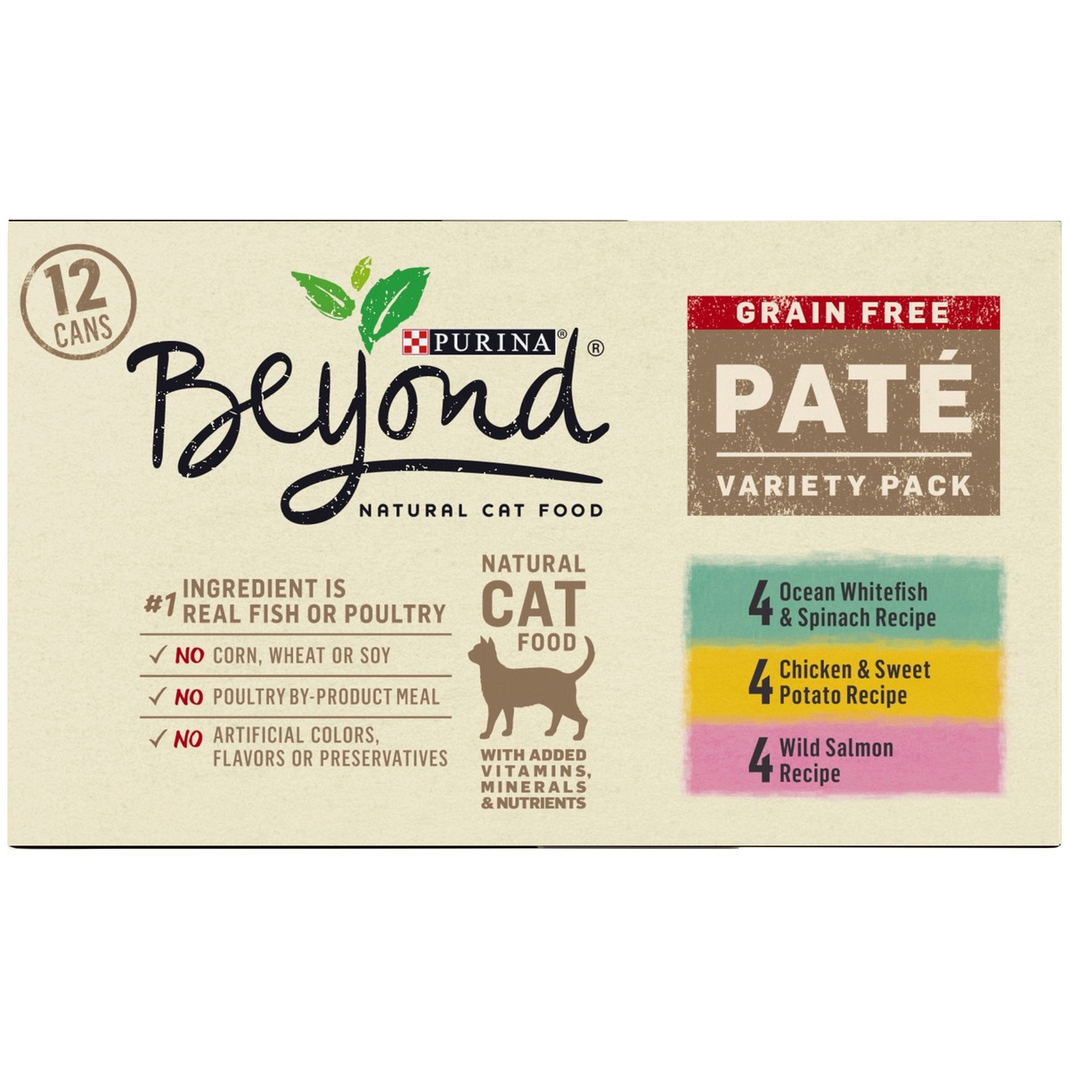 slide 13 of 17, Beyond Purina Beyond Grain Free Wet Cat Food Pate Variety Pack, 2.25 lb