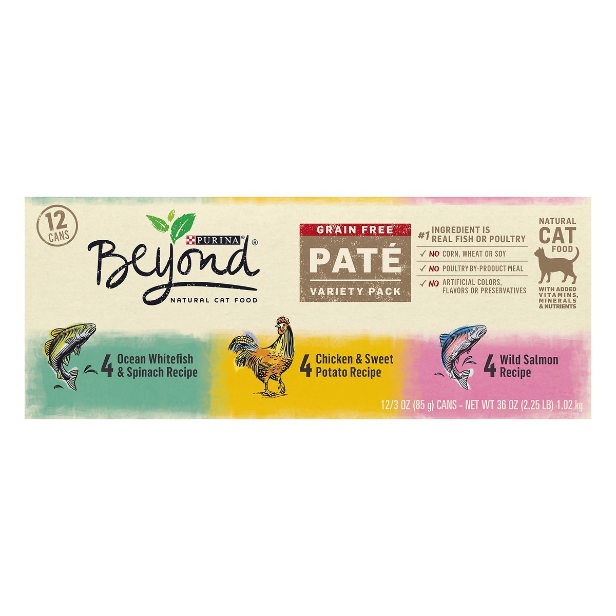 slide 16 of 17, Beyond Purina Beyond Grain Free Wet Cat Food Pate Variety Pack, 2.25 lb