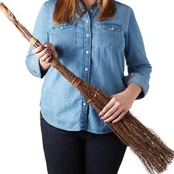 Floral 36" Cinnamon Broom