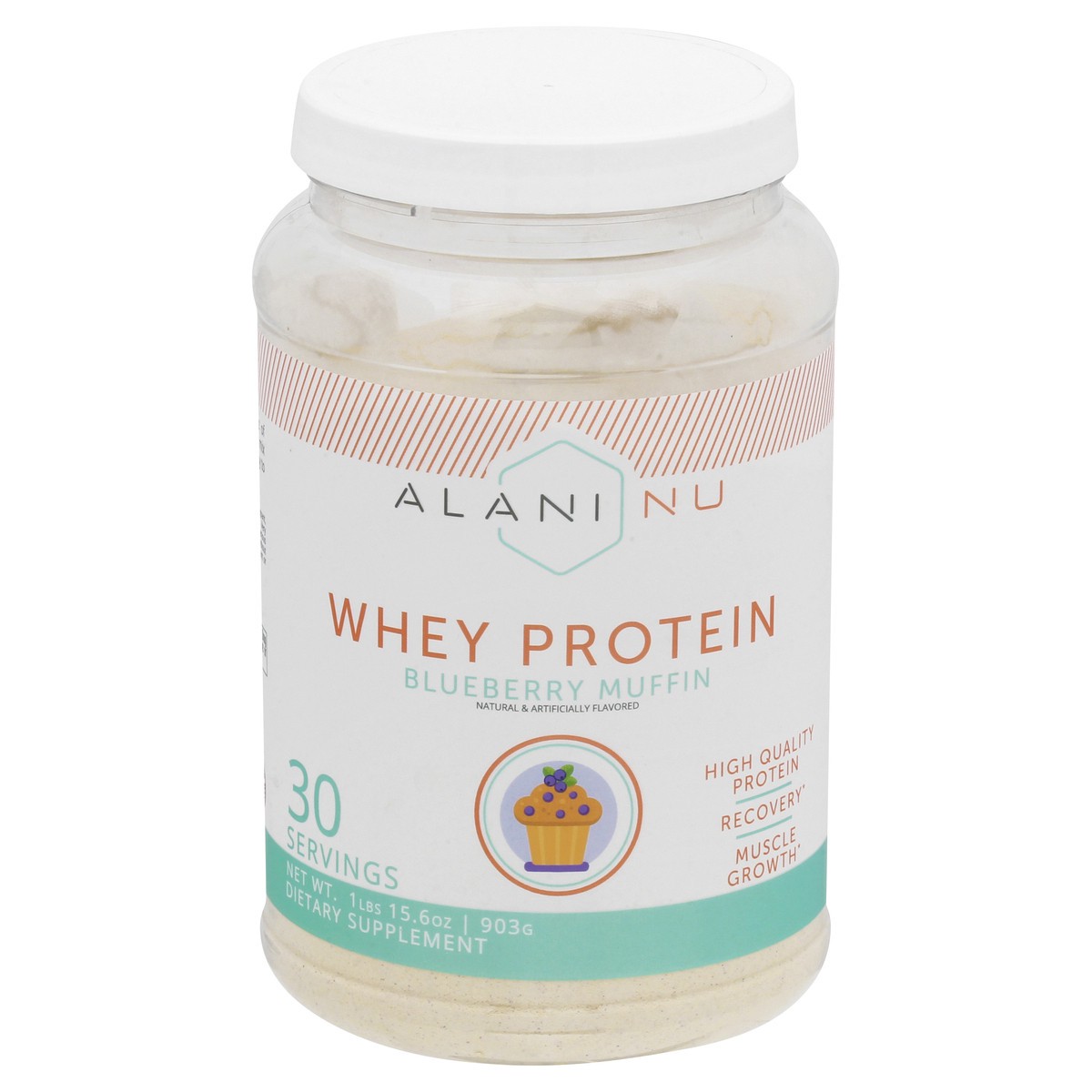 slide 1 of 12, Alani Nu Blueberry Muffin Whey Protein 15.6 oz, 15.6 oz