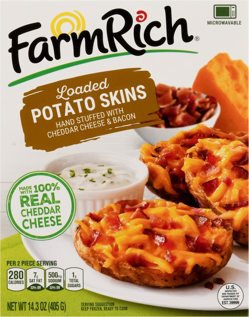 slide 4 of 9, Farm Rich Loaded Potato Skins 14.3 oz, 14.3 oz
