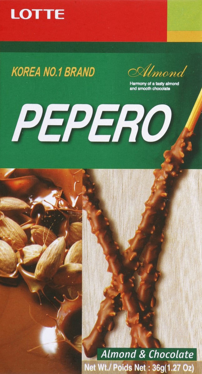 slide 4 of 4, Lotte Pepero Almond, 36 gram