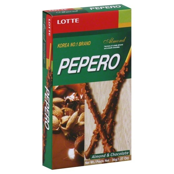 slide 1 of 4, Lotte Pepero Almond, 36 gram