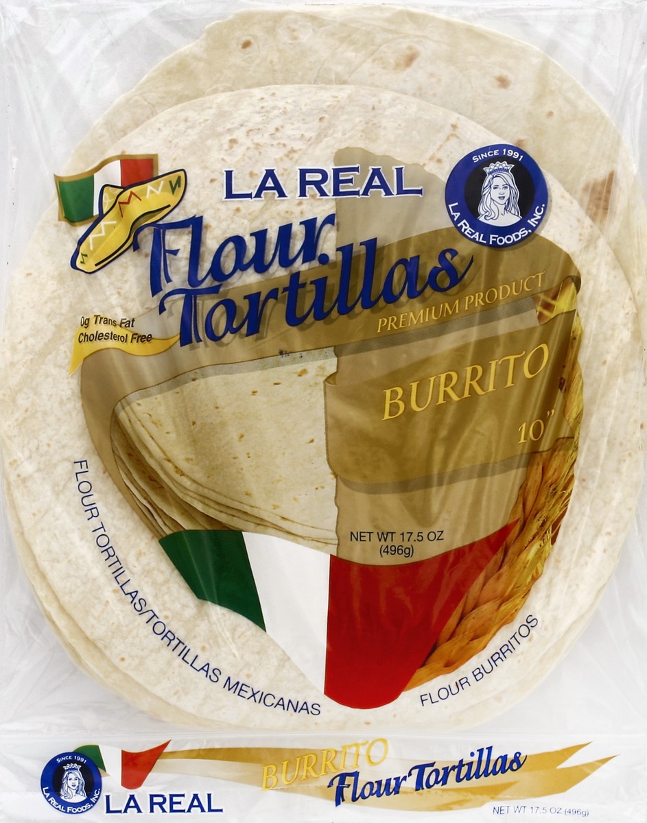 slide 3 of 7, La Real Tortilla Flour 10In 20 Oz, 20 oz