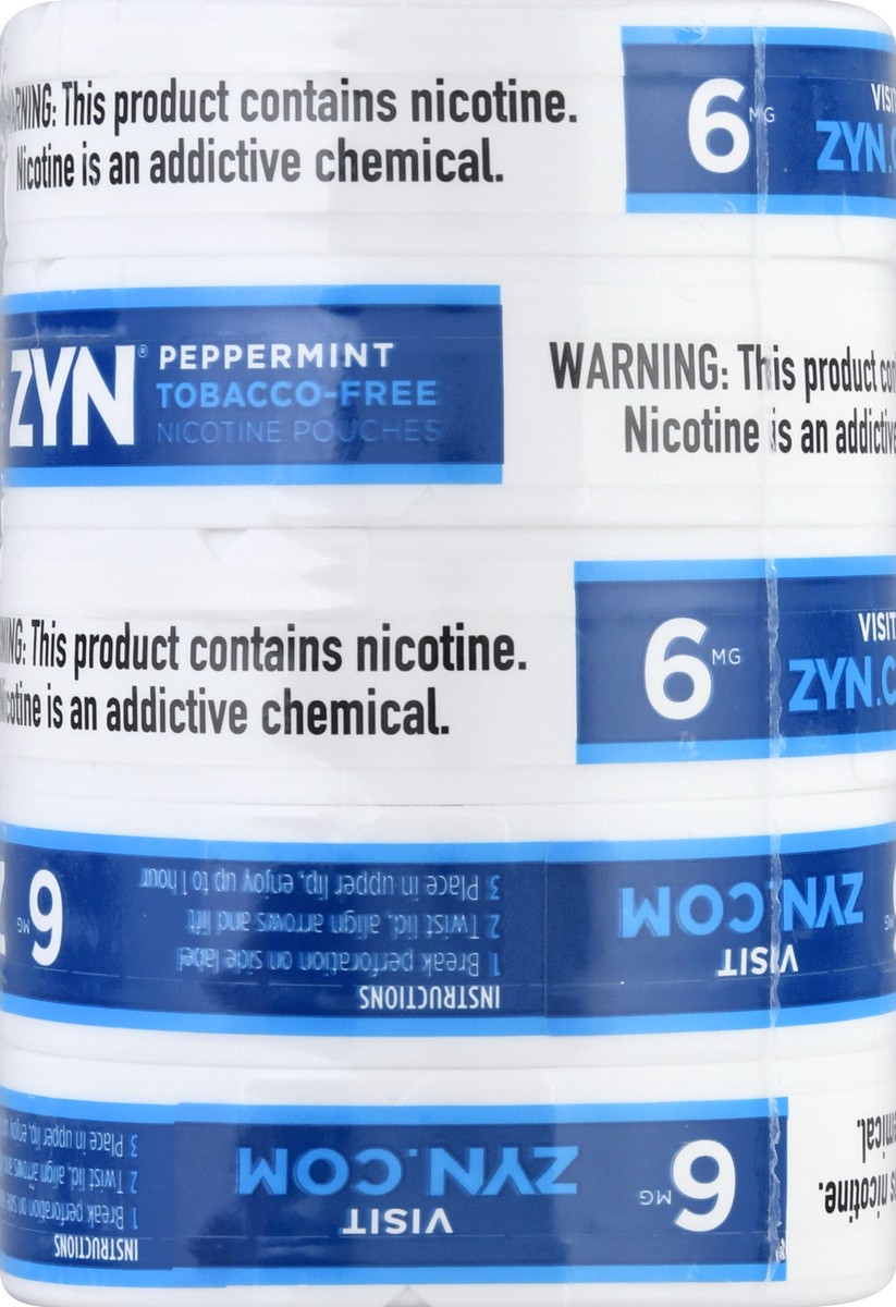 slide 2 of 10, ZYN 6 mg Peppermint Nicotine Pouches 5 ea, 