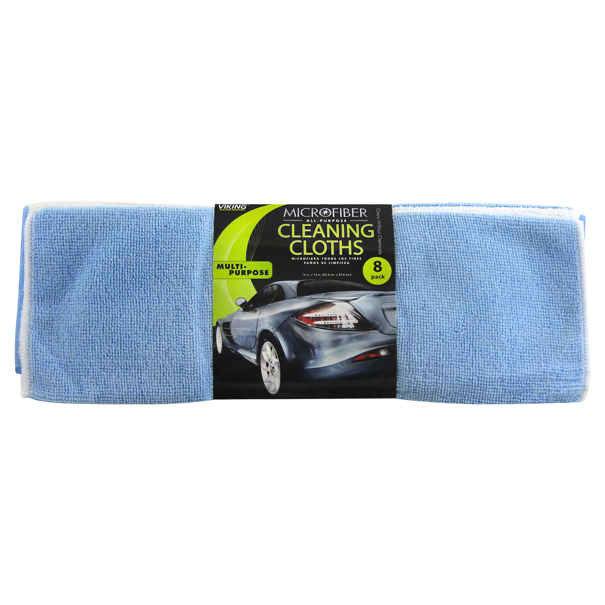 slide 1 of 1, Viking Microfiber Cleaning Cloth, 8 ct