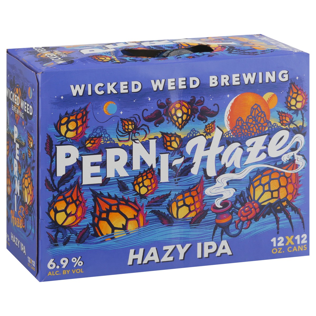 slide 4 of 9, Wicked Weed Brewing Perni-Haze Hazy IPA, 12 pack 12 fl. oz. cans, 144 fl oz