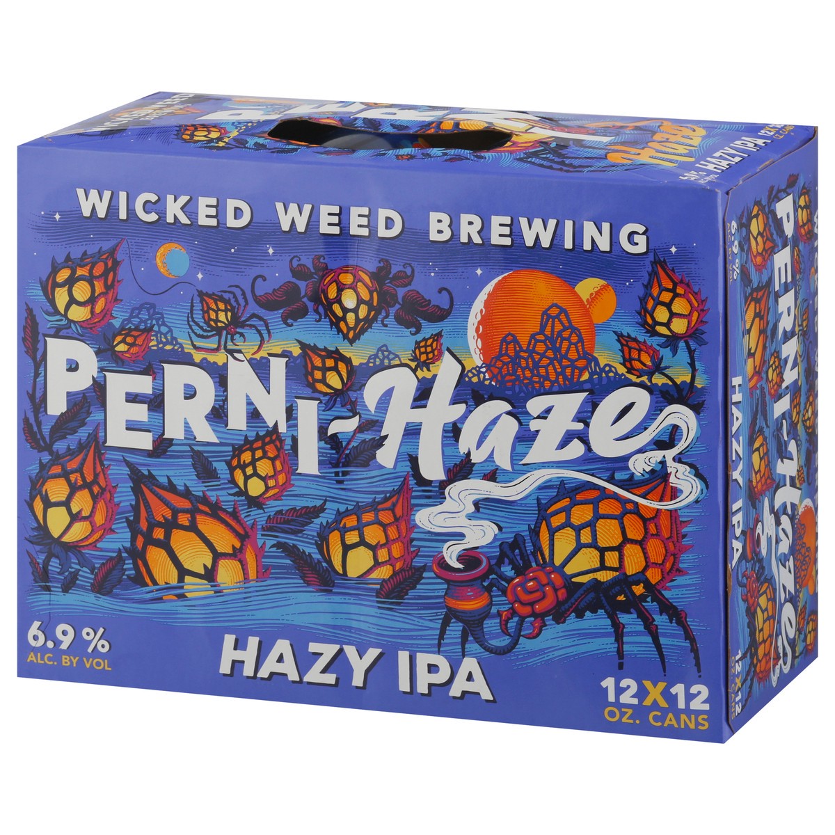 slide 5 of 9, Wicked Weed Brewing Perni-Haze Hazy IPA, 12 pack 12 fl. oz. cans, 144 fl oz