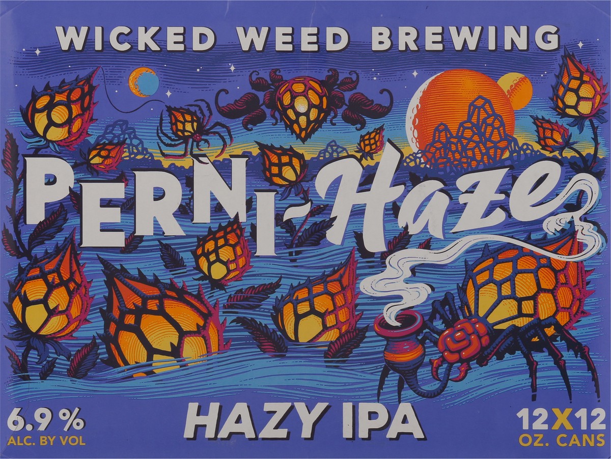 slide 9 of 9, Wicked Weed Brewing Perni-Haze Hazy IPA, 12 pack 12 fl. oz. cans, 144 fl oz