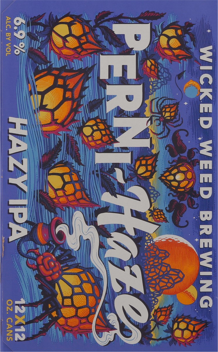 slide 6 of 9, Wicked Weed Brewing Perni-Haze Hazy IPA, 12 pack 12 fl. oz. cans, 144 fl oz