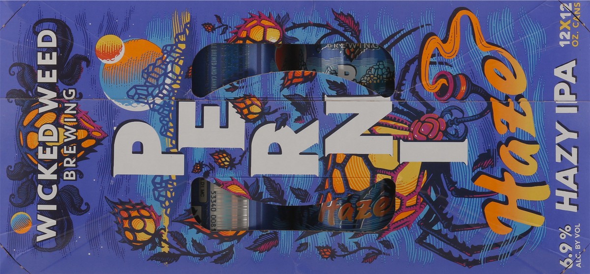 slide 7 of 9, Wicked Weed Brewing Perni-Haze Hazy IPA, 12 pack 12 fl. oz. cans, 144 fl oz
