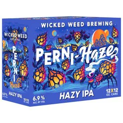 Wicked Weed Brewing Perni-Haze Hazy IPA, 12 pack 12 fl oz Cans