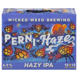 Wicked Weed Brewing Perni-Haze Hazy IPA, 12 pack 12 fl oz Cans