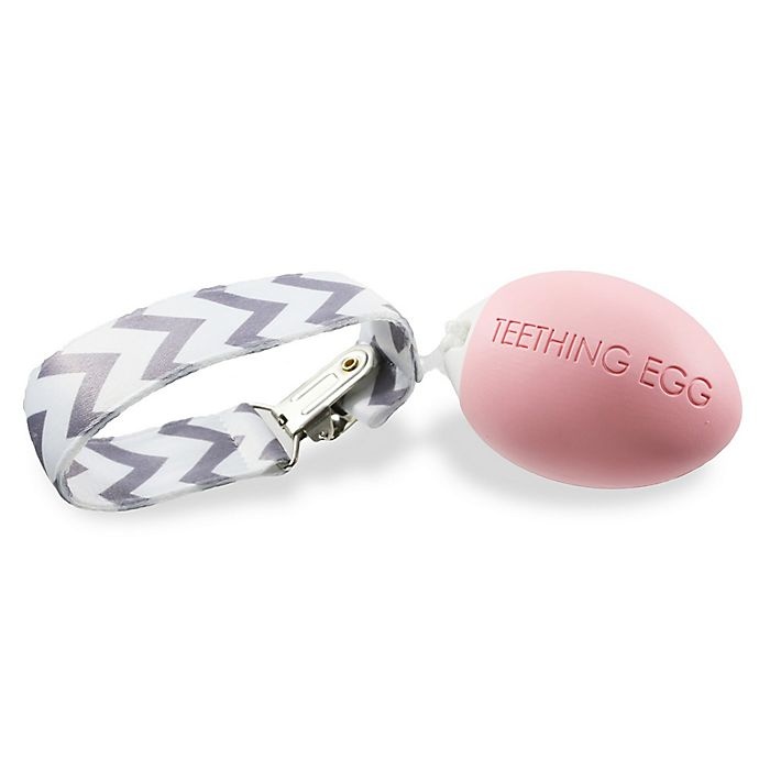 slide 1 of 5, The Teething Egg Teether - Baby Pink, 1 ct