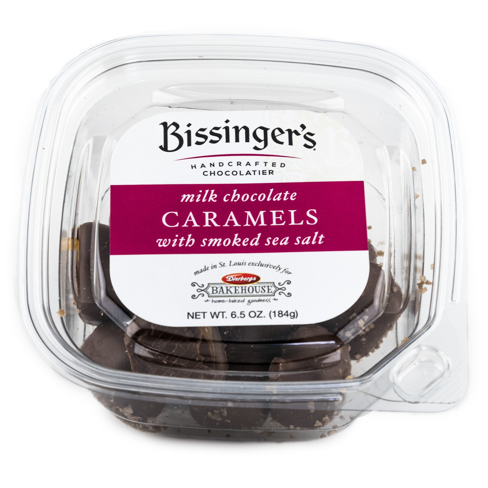 slide 1 of 1, Bissinger's Milk Chocolate Salt Caramels, 6.5 oz