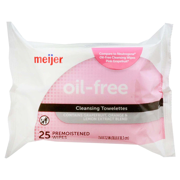 slide 1 of 1, Meijer Cleansing Towelettes, Grapefruit/Orange/Lemon, 25 ct