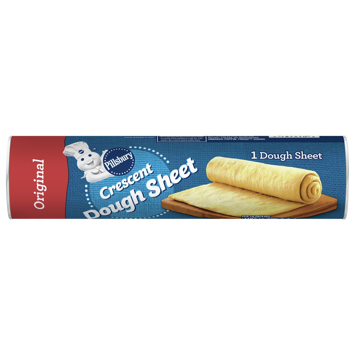 slide 9 of 14, Pillsbury Dough Sheet, Original Crescent, Refrigerated Canned Pastry Dough, 1 Sheet, 8 oz, 8 oz