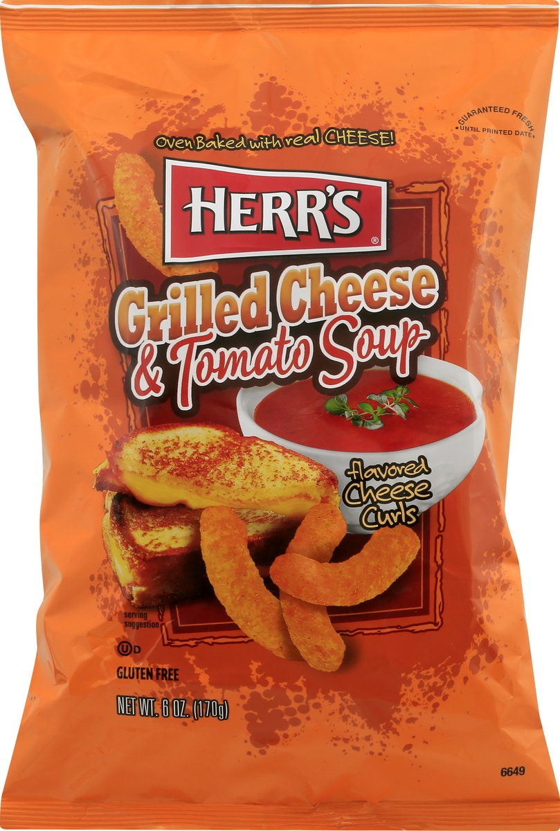 Herr's Grilled Cheese & Tomato Soup Chips 7 oz Shipt