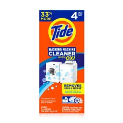 Tide Washing Machine Cleaner 4 Month Value Pack 4 - 2.5 oz Pouches