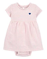 Carter's Baby Striped Sunsuit Red/White 9M