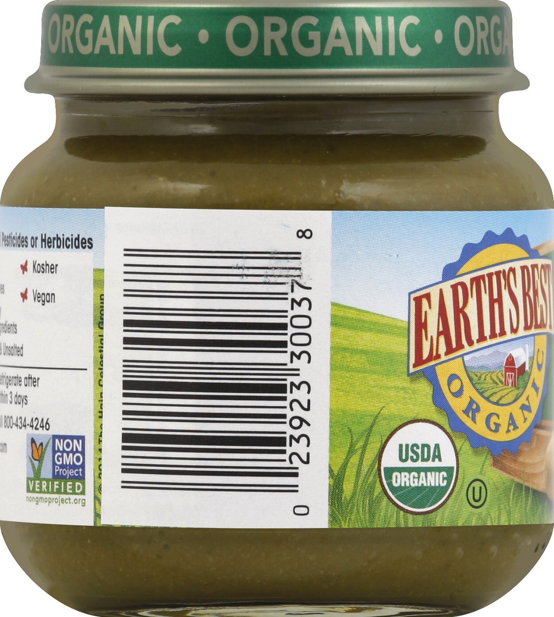 slide 3 of 6, Earth's Best Organic Spinach & Potato Baby Food, 4 oz