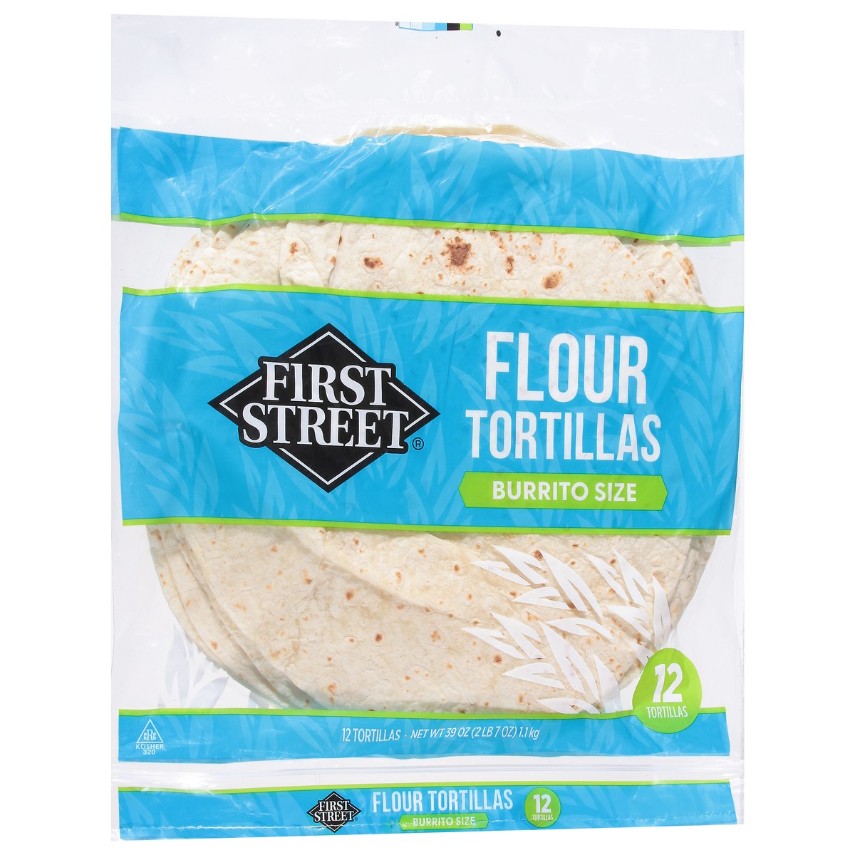 slide 4 of 4, First Street 12 Flour Burrito Tortillas, 12 ct
