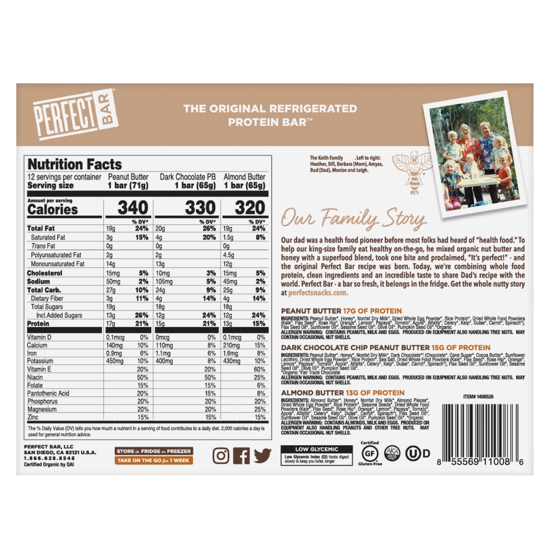 Perfect Bar Organic Variety Pack 28.3 oz Shipt