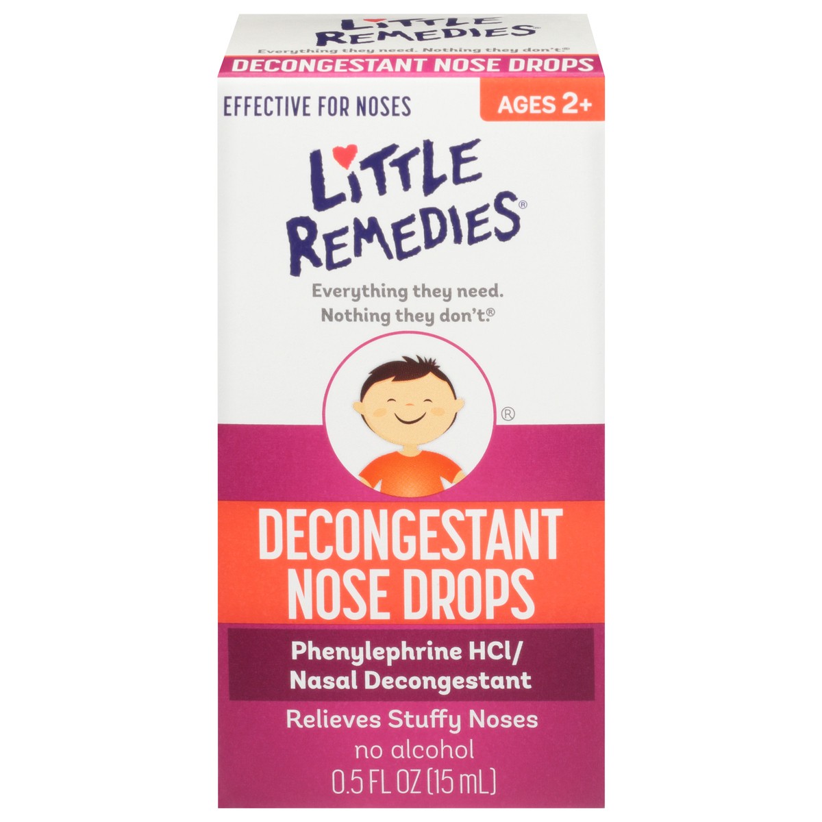 slide 9 of 10, Little Remedies Decongestant Nose Drops, Ages 2 to 6, 0.5 fl oz, 0.50 fl oz