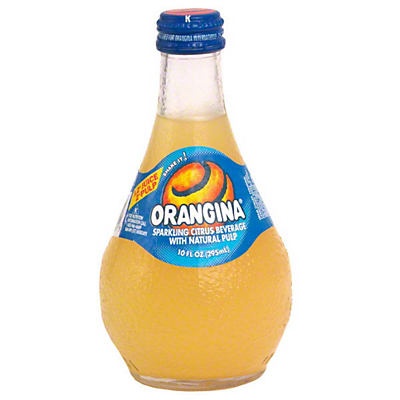 slide 1 of 1, Orangina Sparkling Citrus Beverage with Natural Pulp, 10 oz