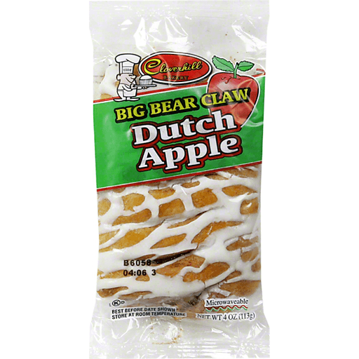 slide 1 of 5, Cloverhill Bakery Big Bear Claw Dutch Apple, 4 oz