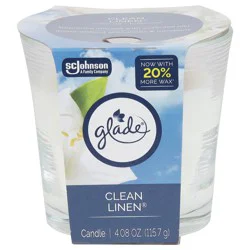 Glade Clean Linen Candle 1 Each