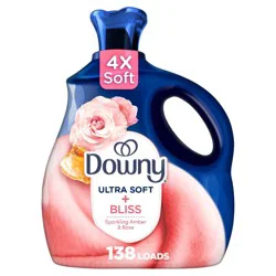 Downy Ultra Soft + Bliss Sparkling Amber & Rose Liquid Fabric Softener - 93 fl oz