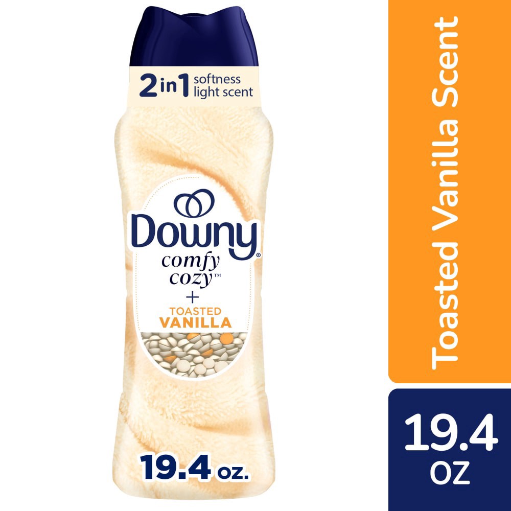 slide 1 of 6, Downy Comfy Cozy Beads Toasted Vanilla 19.4 Ounces, 19.4 oz