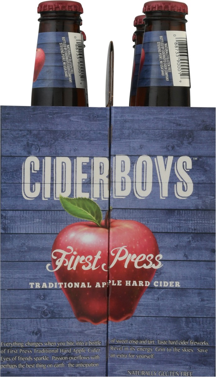 slide 3 of 9, Ciderboys First Press Hard Cider, 6 ct; 12 fl oz