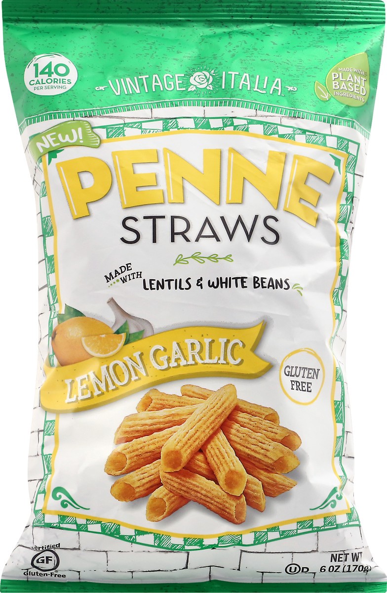 slide 7 of 12, Vintage Italia Lemon Garlic Penne Straws 6 oz, 6 oz