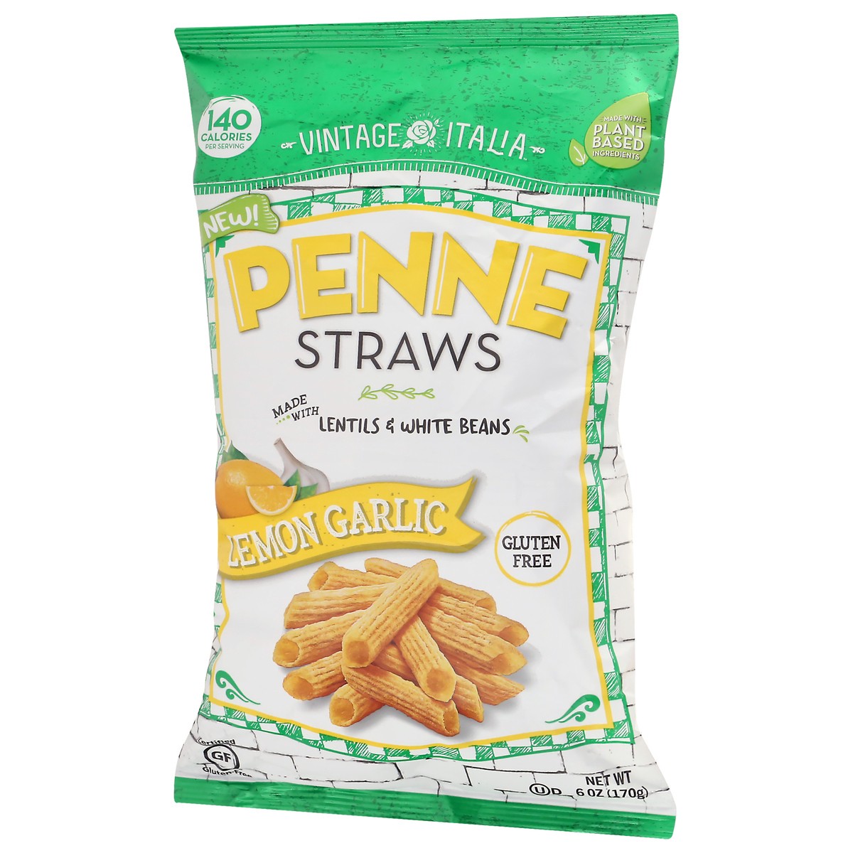slide 5 of 12, Vintage Italia Lemon Garlic Penne Straws 6 oz, 6 oz