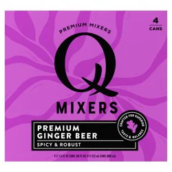 Q Mixers Q Ginger Beer 4 Pack 7.5 oz Cans