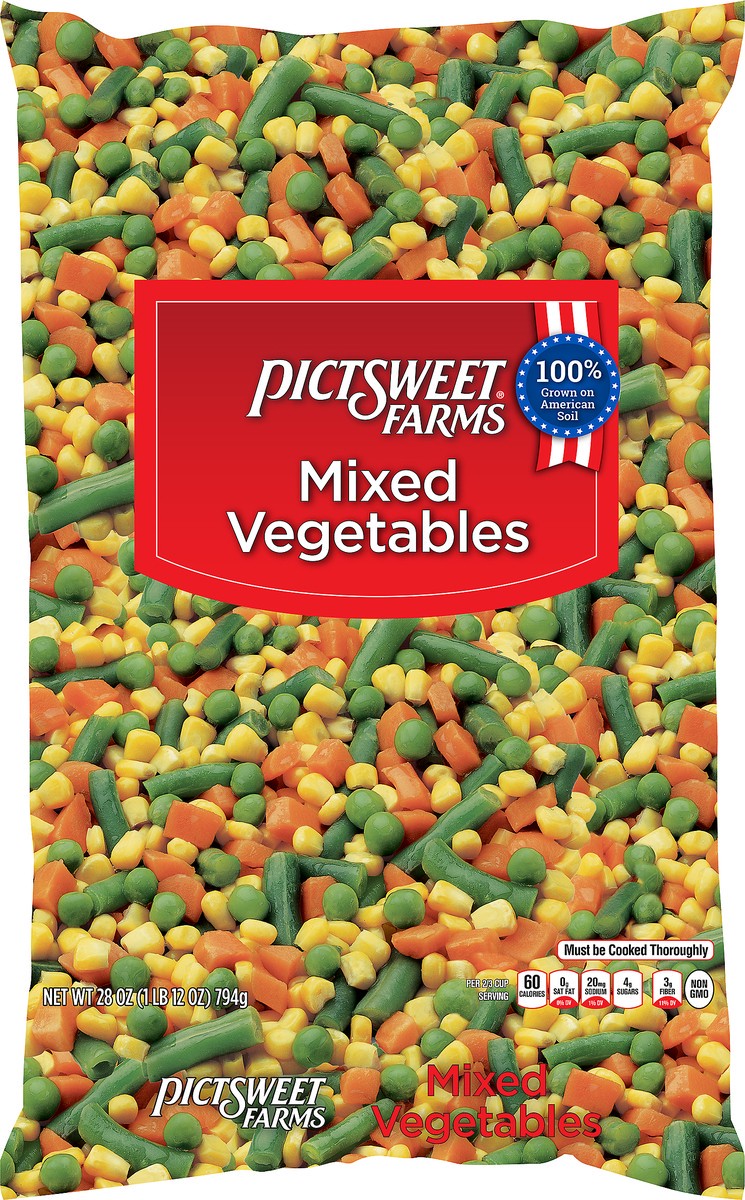 slide 4 of 7, PictSweet Mixed Vegetables, 28 oz