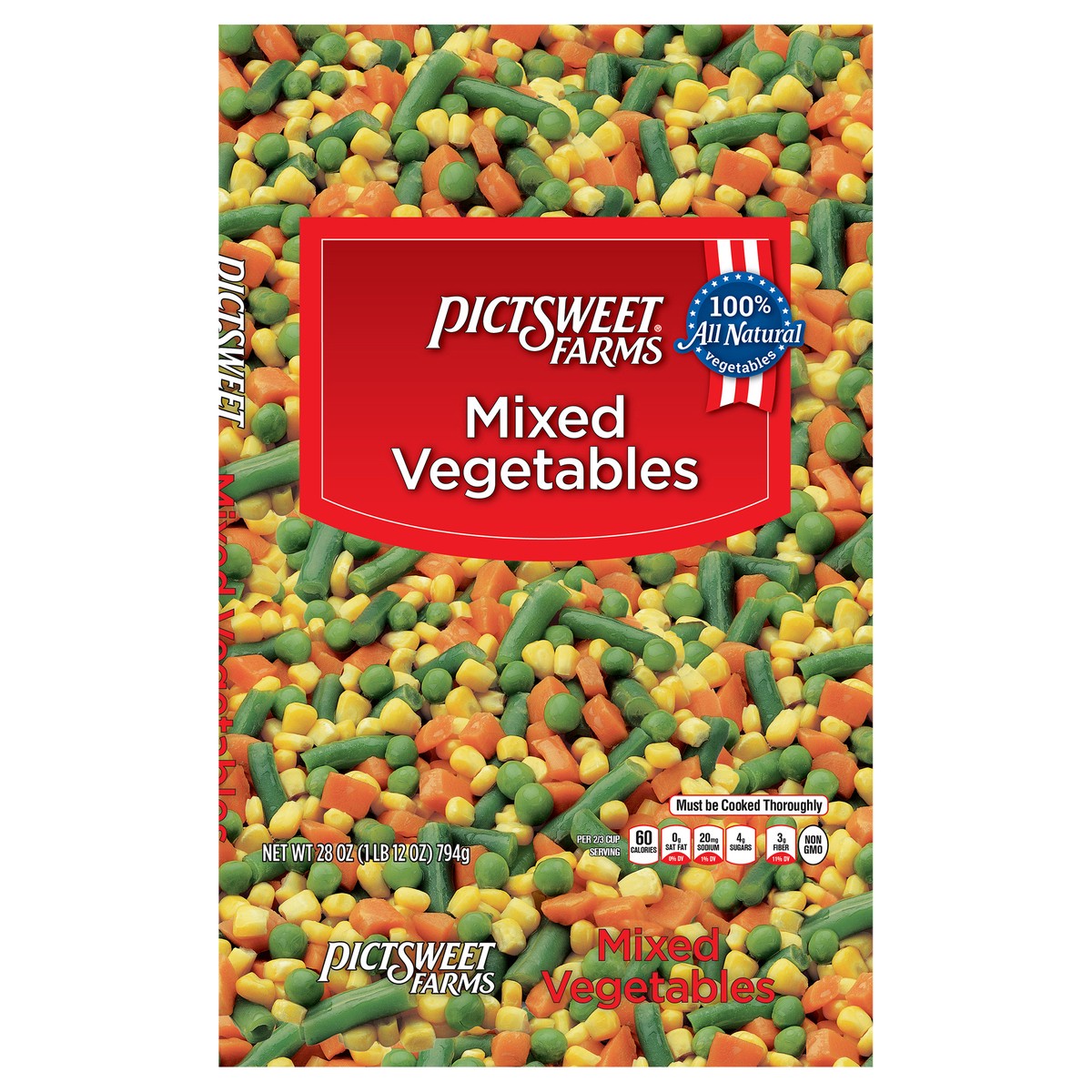 slide 1 of 7, PictSweet Mixed Vegetables, 28 oz