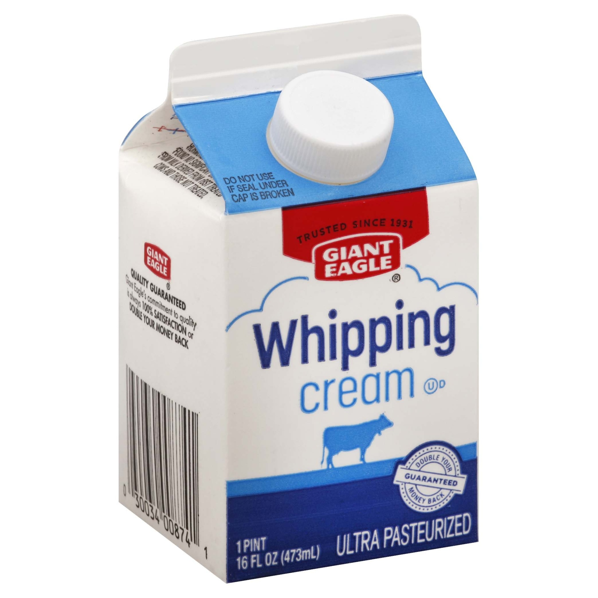 slide 1 of 1, Giant Eagle Whipping Cream, Ultra Pasteurized, 16 oz