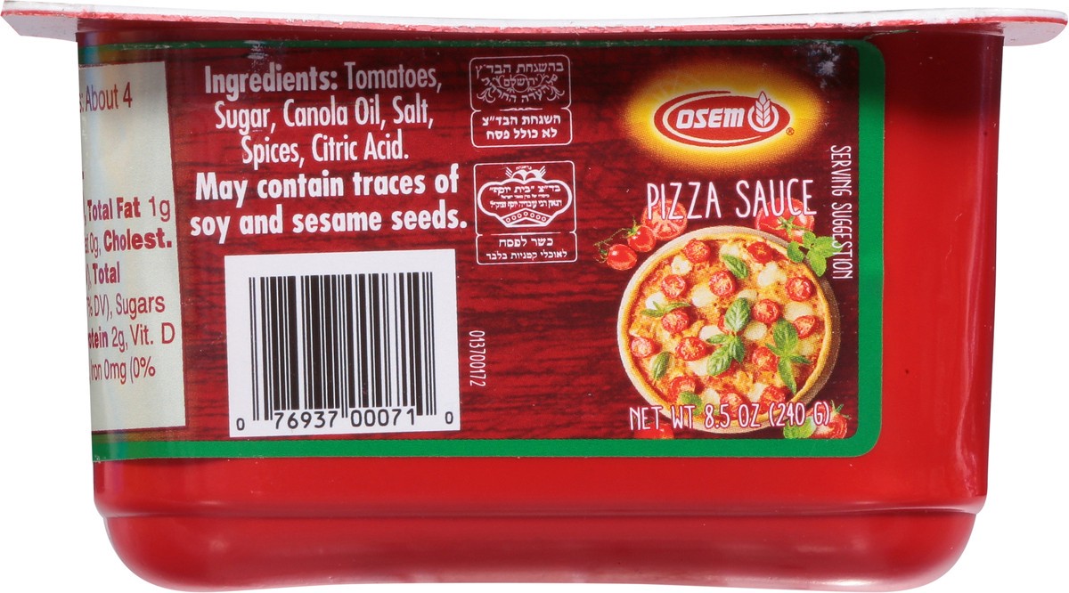 slide 7 of 9, Osem Pizza Sauce 2 - 8.5 oz Tubs, 2 ct