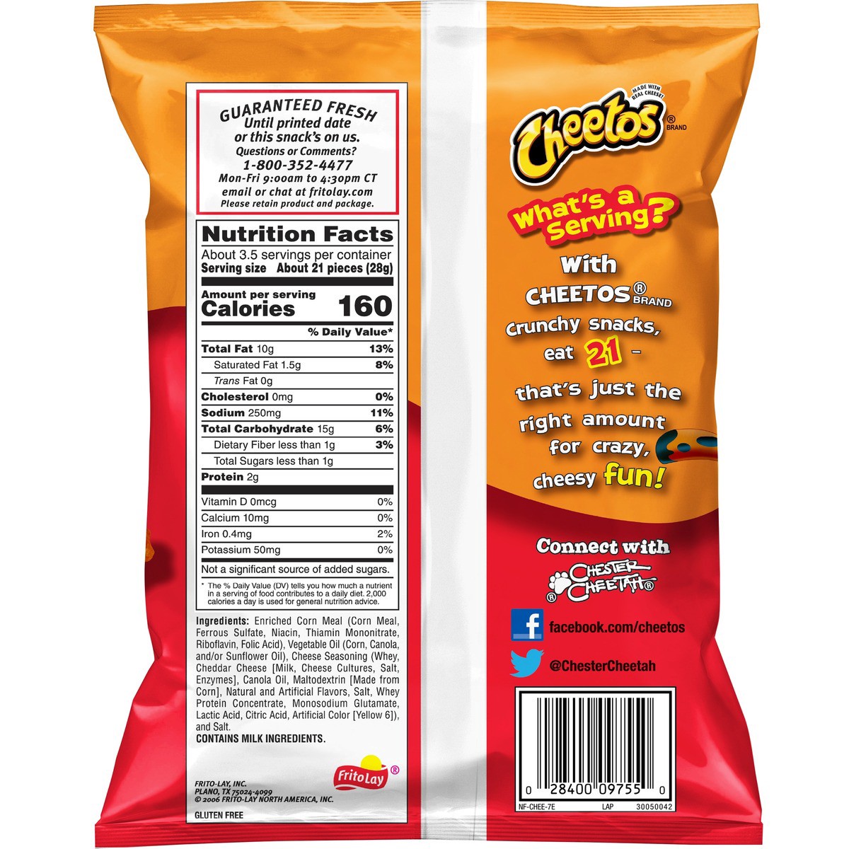 slide 6 of 8, Cheetos Snacks, 3.25 oz