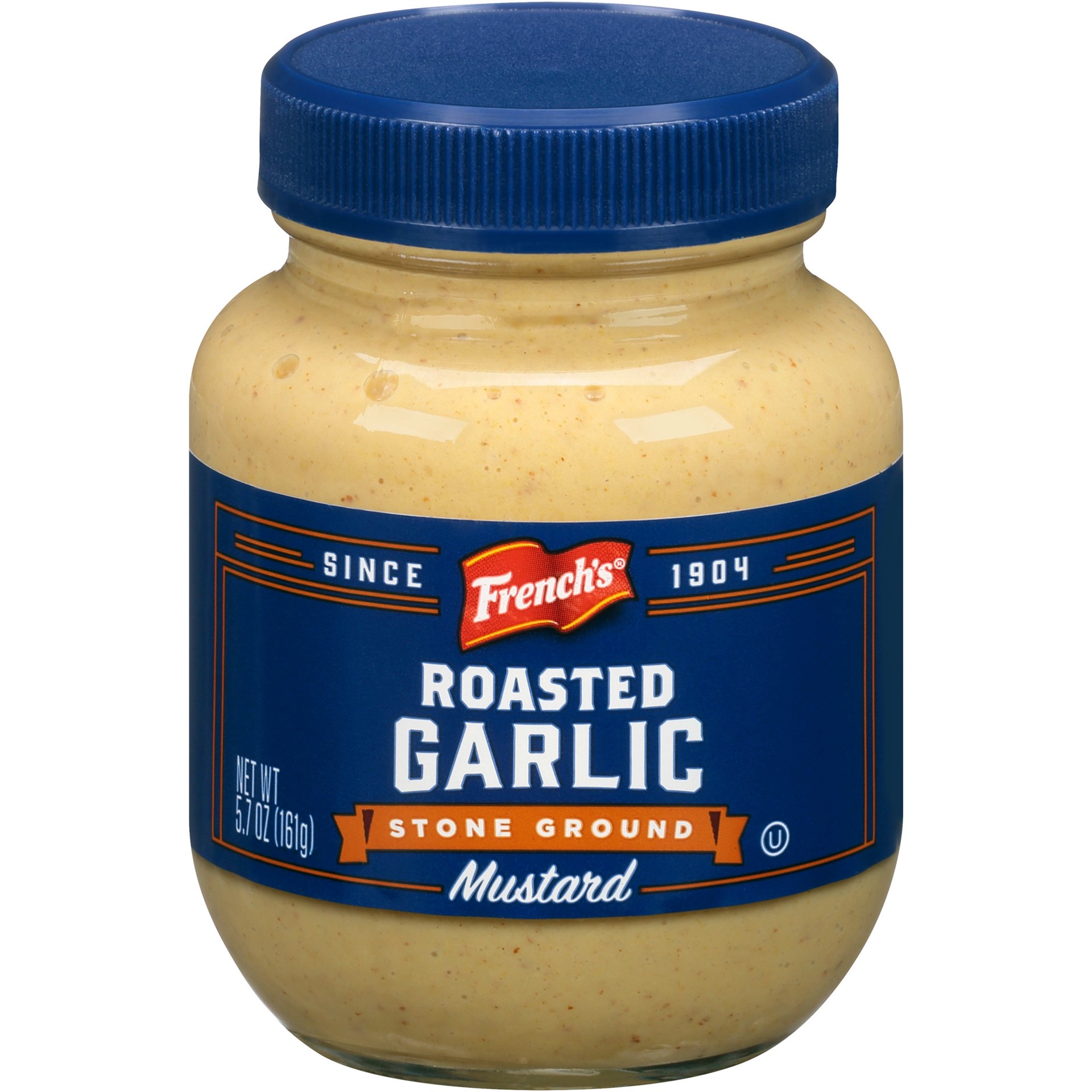 slide 1 of 7, French's Roasted Garlic Stone Ground Mustard, 5.7 oz, 5.7 oz