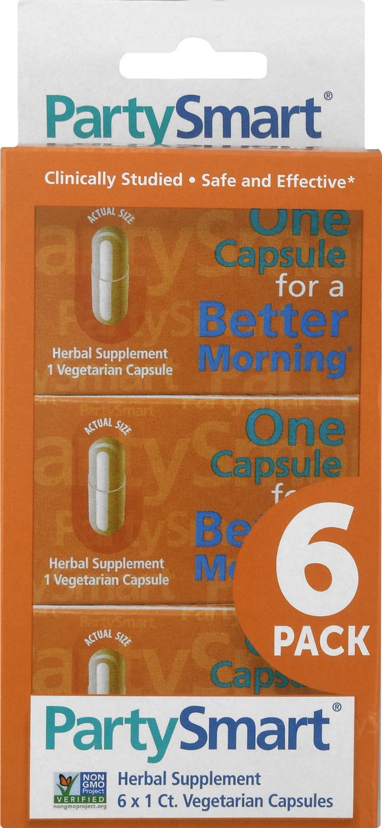 slide 2 of 13, PartySmart 6 Pack Vegetarian Capsules Better Morning 6 ea, 6 ct