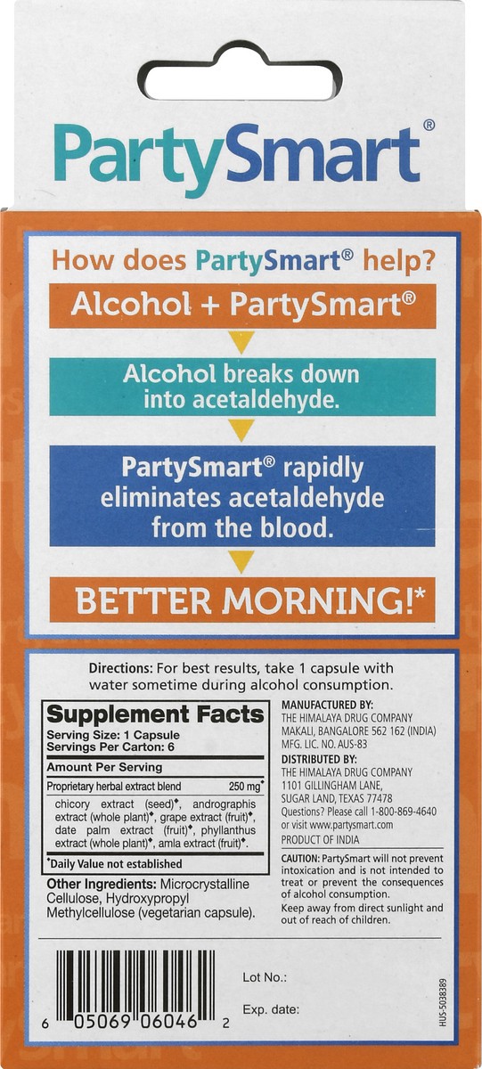 slide 4 of 13, PartySmart 6 Pack Vegetarian Capsules Better Morning 6 ea, 6 ct