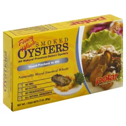 Polar Smoked Oysters, Fancy Whole